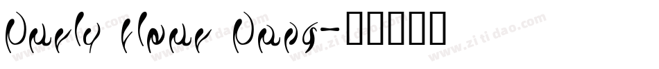 Curly Fleur Caps字体转换